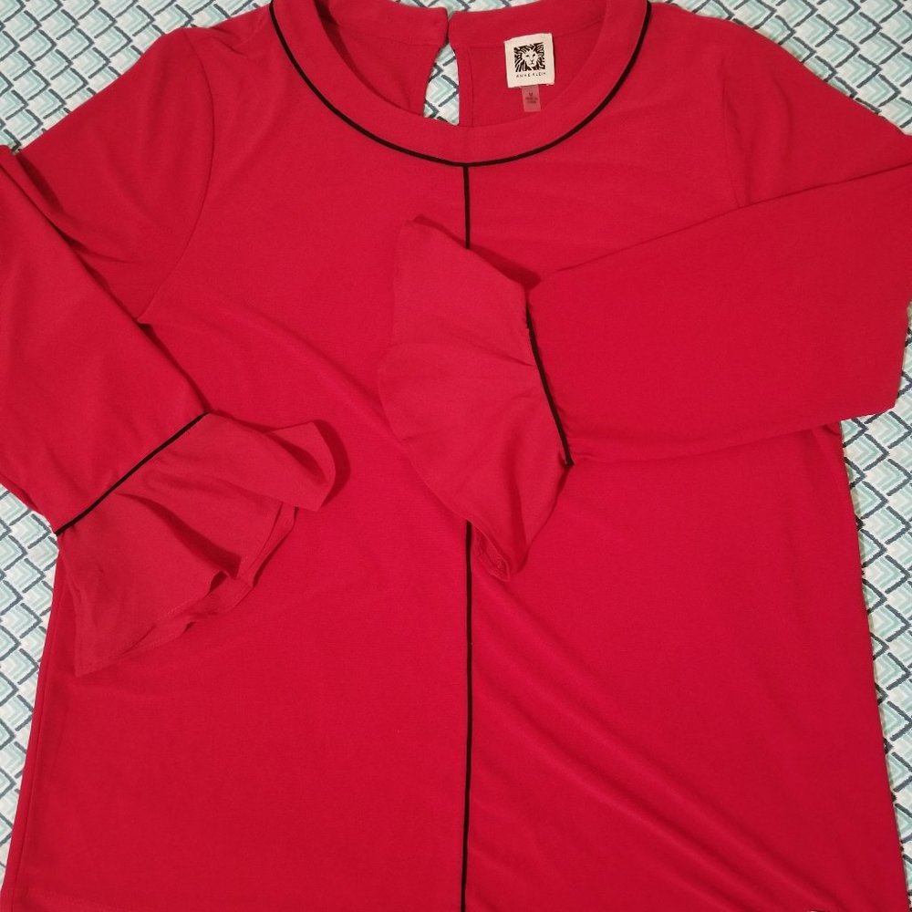 Red Long sleeve blouse